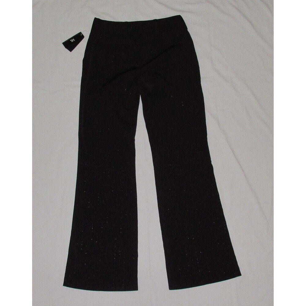 IZ BYER CALIFORNIA Show Stopper Dress Pants Stretch Sz 7 Metallic Pin Stripes - Picture 8 of 10